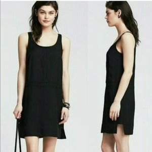 Banana Republic Seamed Black Shift Dress, Sz 4